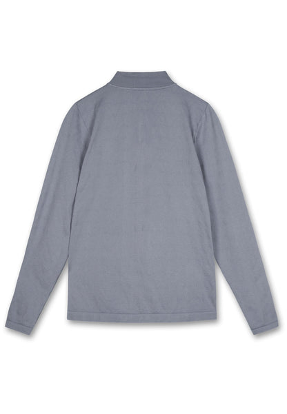 MENS A-GAME SEAMLESS LOGO TRAINING LONG SLEEVE TOP - STEEL GREY